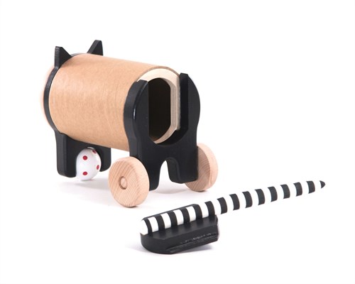 Bajo caja fuerte gato - hucha de juguete colorida para niños-2