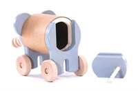 Bajo Hucha de Madera - Elefante Rodante para niños-2