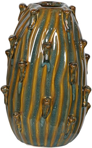 Vaas Dimphy keramiek groen 15x22cm