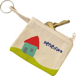 Eduplay bolsa de llaves de algodón - mini monedero para decorar