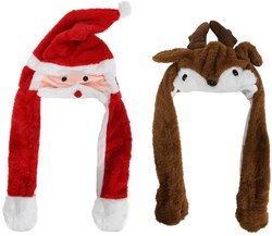 Svenska Living gorro de Navidad juguete reno Papá Noel móvil 30cm rojo