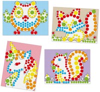 Quercetti maletín juguete mosaico creativo manualidades 150 piezas-2