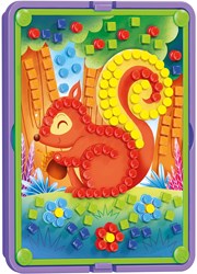 Quercetti juguete mosaico animales - 300 pins juego creativo