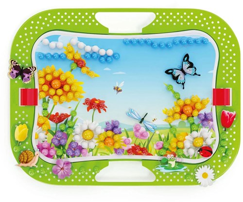 Quercetti juguete mosaico diversión natural con clavijas y pegatinas