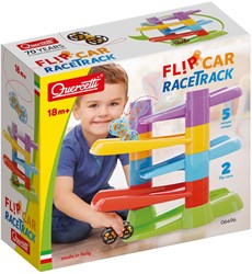Quercetti pista de carreras juguete con Coches Flip - set de pista colorida