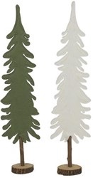 Svenska Living decoración árbol de Navidad fieltro verde sobre tronco 47cm moderno