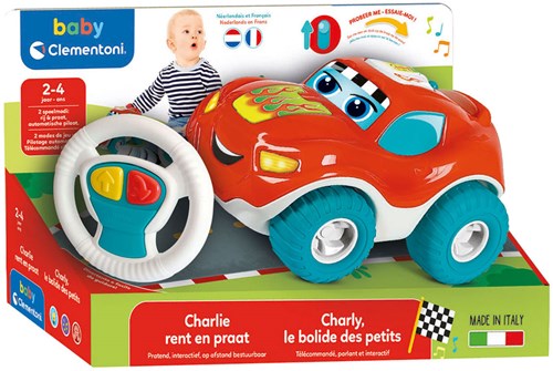Clementoni Coche RC Baby Charlie - Coche Teledirigido 12-36M