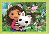 Clementoni puzzle Gabby's Dollhouse 4 en 1 puzzle de cartón para niños-2