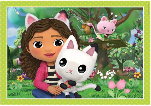 Clementoni puzzle Gabby's Dollhouse 4 en 1 puzzle de cartón para niños-2