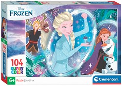 Clementoni Legpuzzel Super Color Frozen, 104st.