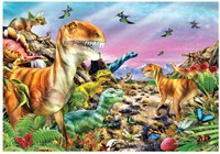 Clementoni puzzle - rompecabezas infantil - 104 piezas - dinosaurios - cartón-2