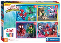 Clementoni rompecabezas 4EN1 Spidey and His Amazing Friends puzzle infantil