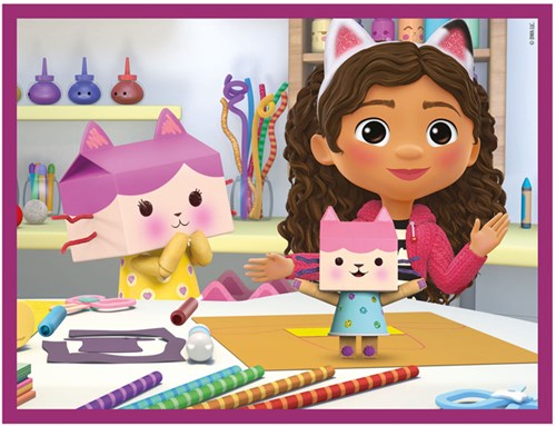 Clementoni puzzle de bloques Gabby's Dollhouse - 12 bloques - Puzzle de dibujos animados-2