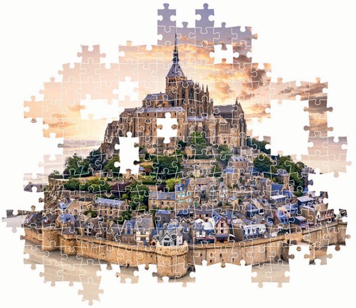 Clementoni puzzle - 1500 piezas - Mont Saint-Michel Rising - Alta Calidad-3