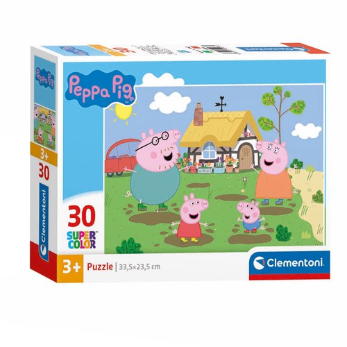 Clementoni puzzle Peppa Pig 30 piezas - rompecabezas infantil cartón