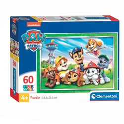 Clementoni puzzle PAW Patrol 60 piezas - rompecabezas infantil de cartón