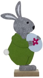 Svenska Living decoración conejo Pascua fieltro con huevo 35cm ventana primavera