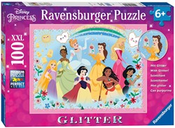 Disney Prinses Glitterpuzzel, 100st. XXL