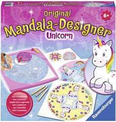 Ravensburger Mandala Designer Unicorn - Set creativo de dibujo para niños