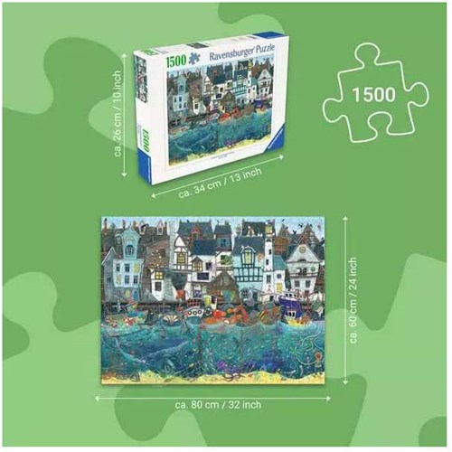 Ravensburger rompecabezas puerto fantástico 1500 piezas puzzle adultos-3