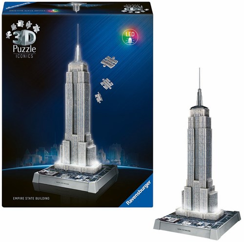 Ravensburger puzzle 3D Empire State Building con luz - 241 piezas-3