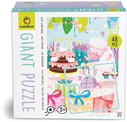 Ludattica puzzle cumpleaños - puzzle gigante 48 piezas cartón