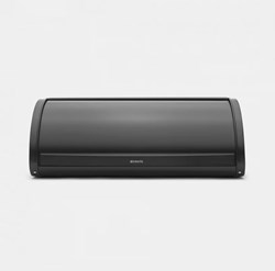 Brabantia panera - caja para pan con tapa deslizante negro mate