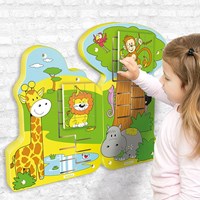 Beleduc juego de pared jungla león - elemento mural de madera motricidad