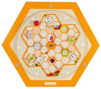 Beleduc juego de pared colmena polen elemento de madera educativo