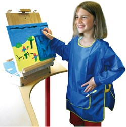 Eduplay bata de pintura azul - delantal artístico para niños