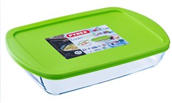 Pyrex recipiente de vidrio 400ml - caja de alimentos apta para horno