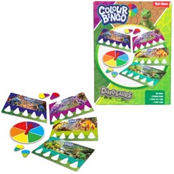 Toi-Toys juego bingo dinosaurio colorido cartón plástico niños