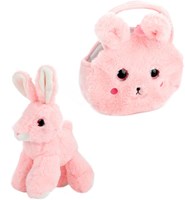 Toi-Toys peluche gato en bolso de mano - juguete gato blanco-2