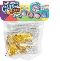 Toi-Toys globo inflable con purpurina 60cm - juguete decoración fiesta