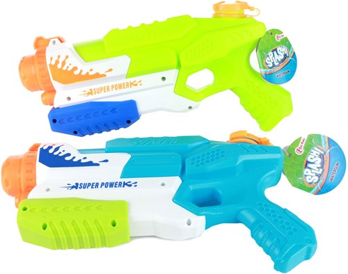 Pistola de agua Super Power multicolor juguete diversión de verano