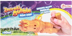Toi-Toys pistola de pompas dorada con solución de burbujas 60ml