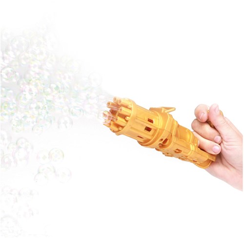 Toi-Toys pistola de pompas dorada con solución de burbujas 60ml-3