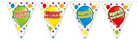 Folat banderín Happy Birthday plástico 6 metros decoración fiesta