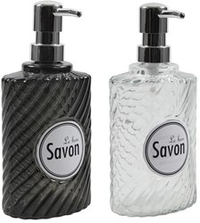 Svenska Living dispensador de jabón vidrio transparente multicolor 9x6,5x20cm