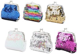 Toi-Toys monedero retro lentejuelas niños 9x9 cm accesorio brillante