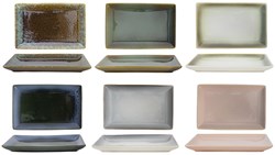 Schaaltjes Wind reactive cuencos de plástico 20x13x2cm set de 6 multicolor