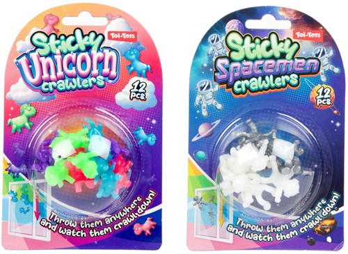 Toi-Toys juguetes trepadores de ventana unicornio astronauta 12 piezas