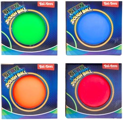 Toi-Toys pelota antiestrés neón juguete 10cm bola colorida