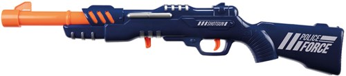 Toi-Toys pistola de policía de juguete con dardos de espuma - azul - 61 cm-3