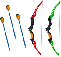 Toi-Toys set de arco y flechas de juguete con 3 flechas para niños-2