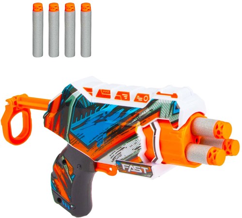 Toi-Toys pistola de espuma Strikex Nano Blaster con 4 dardos de espuma-2