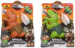 Pistola dinosaurio juguete con spray, luz y sonido - World Of Dinosaurs