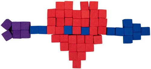 Bloques de espuma puzzle 1 cm autoadhesivos material creativo-3