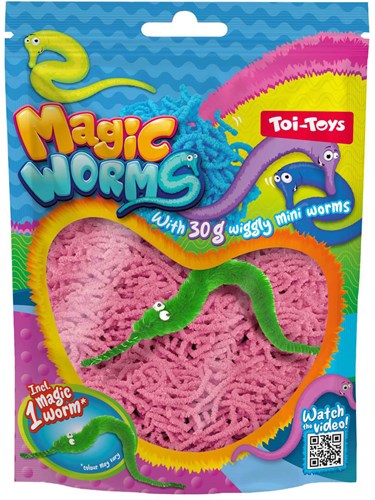Toi-Toys set de juego gusano mágico con gran gusano mágico y mini gusanos-3