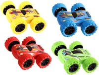 Coche acrobático juguete Coche de fricción reversible multicolor 12cm-2